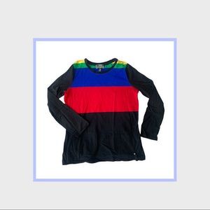 Ralph Lauren colour block striped long sleeve t shirt!